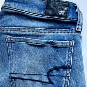 american eagle low rise ripped skinny jeans y2k